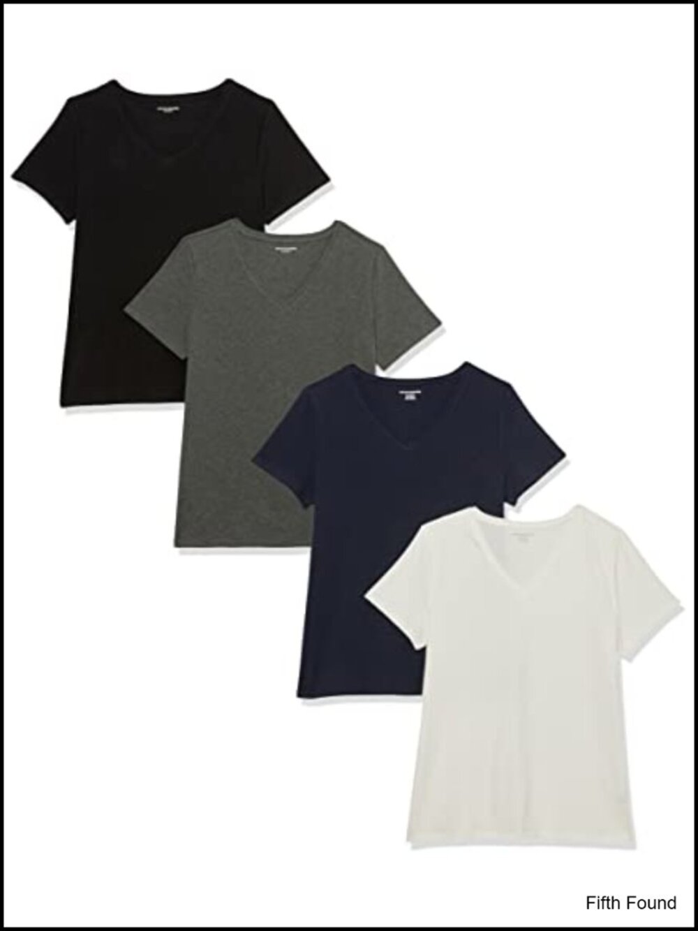 Women's Cotton Modal V-Neck T-Shirt 4-Pack
